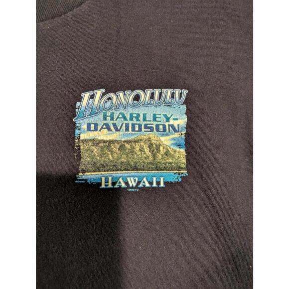 Harley-Davidson Honolulu Hawaii Aloha Tee - Vintage Black 2010 Large - Picture 3 of 10
